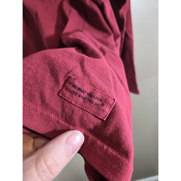 Life Is Good Crusher Tee Red Holiday Christmas Long Sleeve Grateful Sz XL - Picture 4 of 10